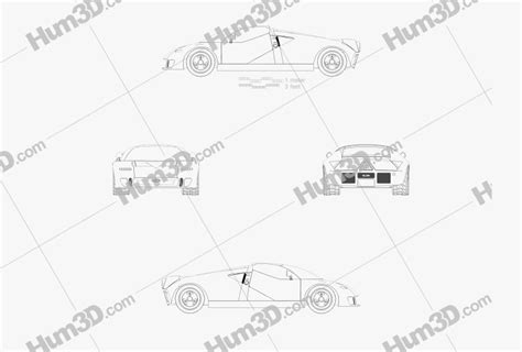 Ford Gt Blueprints Download In Png