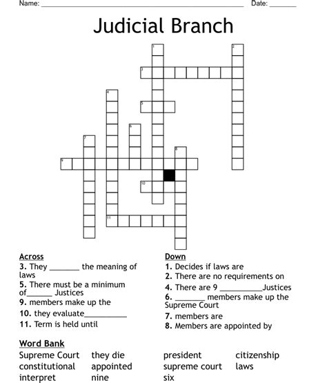 Judicial Branch Word Search Printable Word Search Maker