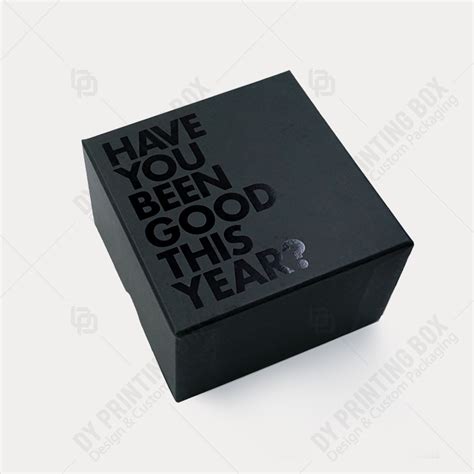 Matte Black Rigid Box With Black Foil Dy Printing Box