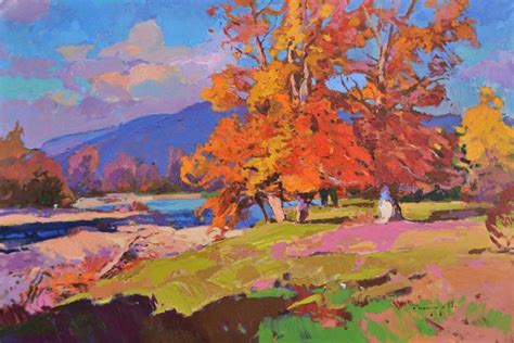 October Day Shandor Alexander Autumn Painting Painting Landscape