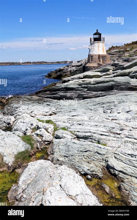 Castle Hill Lighthouse Newport Rhode Island Usa Stock Photo Alamy