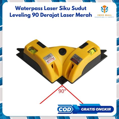 Jual Waterpass Water Pass Laser Siku Sudut Leveling 90 Derajat Laser