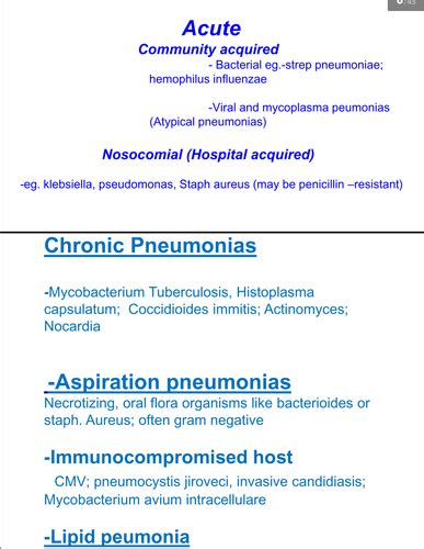 Pathology Of Pneumonia Flashcards Quizlet