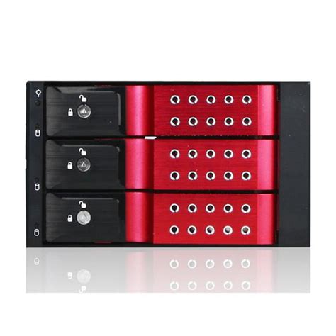 IStarUSA BPN DE SS RED X In To X In SAS SATA Gb S Trayless Hot Swap Cage Red