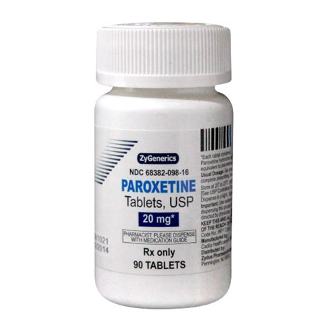 Paroxetine Hcl Mg Rx Products