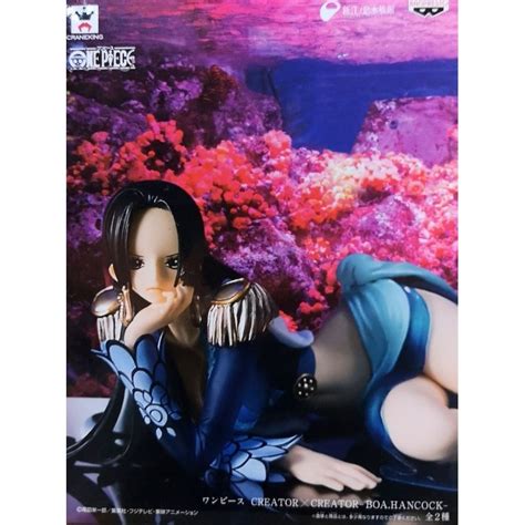 Original Banpresto Creator X Creator One Piece Boa Hancock Blue Dress Action Figure Shopee