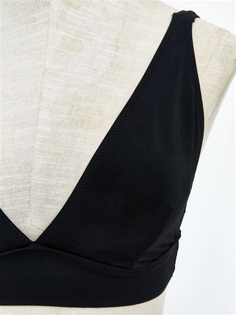 Siyah Kadın Düz Bikini Üst S4DV58Z8 CVL LCW