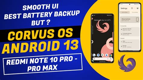 Corvus Os Android Smooth Ui But Redmi Note Pro Pro Max Youtube