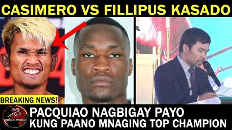 Breaking News John Riel Casimero Vs Fillipus Nghitumbwa Kasado Na Sa