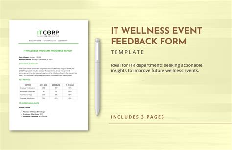 IT Wellness Program Progress Report Template In PDF Word Google Docs