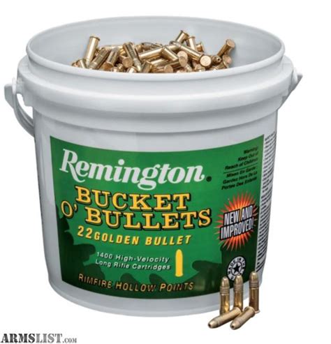 Armslist For Sale 22lr Ammo Remington Golden Bullet Bucket O Bullets 2800 Rounds