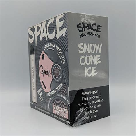 Space Max Pro Disposable 4500pf Snow Cone Ice Box Of 10 Gotham Distro X Ob Wholesale