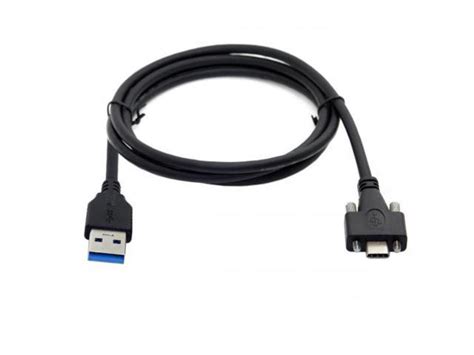 Cablecc USB 3 1 Type C Dual Screw Locking To Standard USB3 0 Data Cable