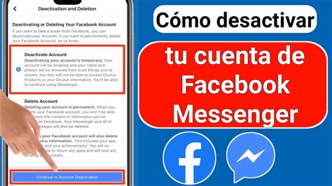 Cómo desactivar tu cuenta de Messenger Nueva actualización 2023 Cómo