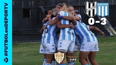 EL PORVENIR 0 3 RACING RESUMEN Y GOLES FECHA 3 CAMPEONATO