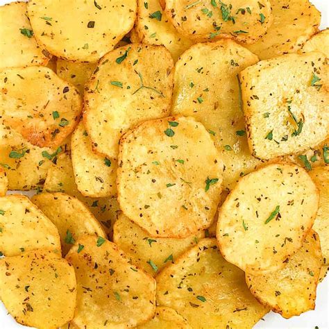 Air Fryer Sliced Potatoes Potato Slices Air Fryer Yum