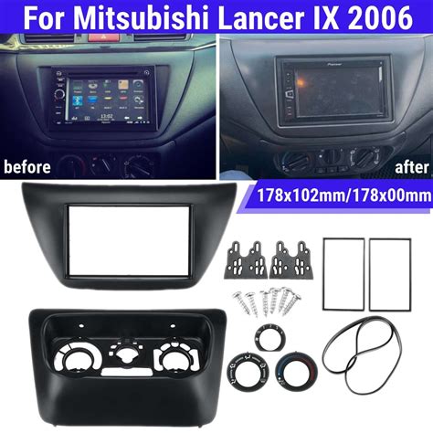 Double 2 Din Autoradio Fascia Pour Pour Mitsubishi Grandado