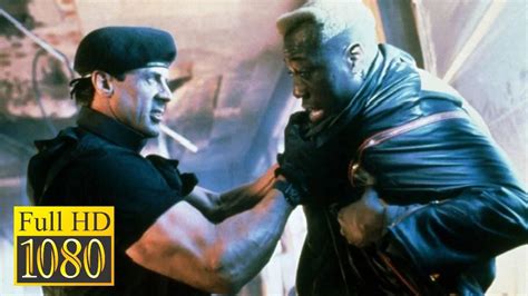 Sylvester Stallone Catches Wesley Snipes In 1996 Demolition Man 1993