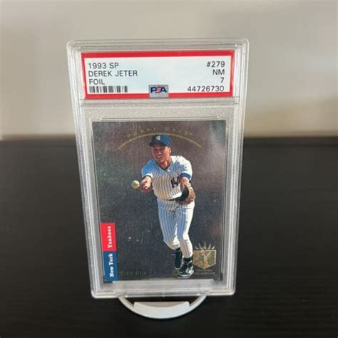 Derek Jeter Upper Deck Sp Foil Rc Rookie Psa Nm Yankees