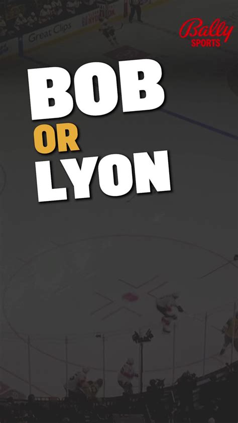 Bally Sports On Twitter Who Are You Taking Bob Or Lyon