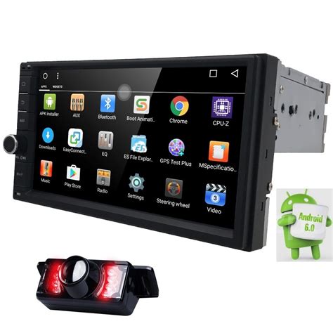 Capacitive Android6.0 3G Wifi Car Monitor GPS Navigation 2din Stereo ...