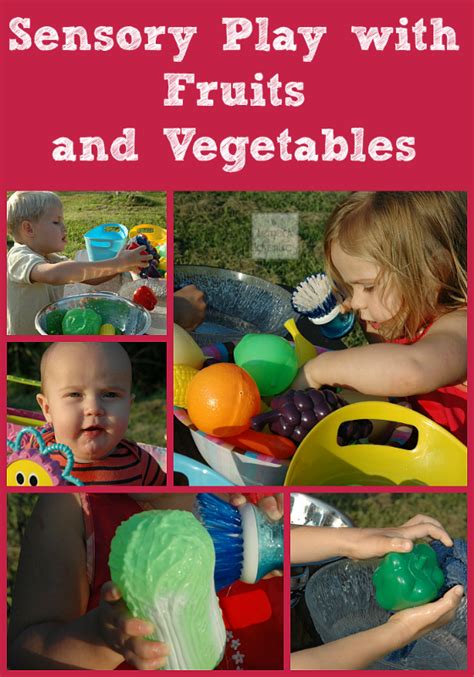 Wash the Farm: Fruits and Vegetables Sensory Play for Preschoolers ...