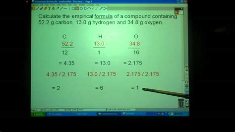 Empirical Formula Questions Gcse