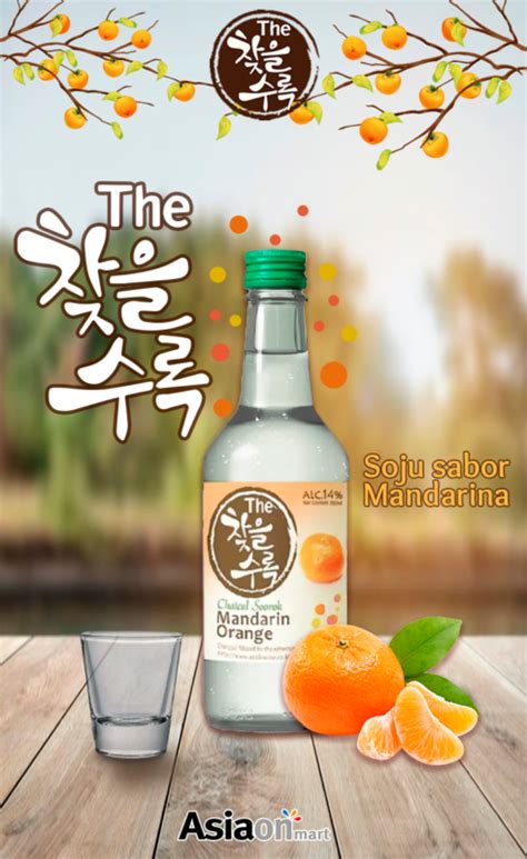 Chateul Soorok Soju Mandarina 375ml Asiaon Mart