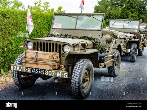 Angoville Au Plain Carentan Normandy France A Willys Mb Truck ¼