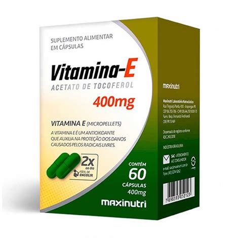 Vitamina E Mg C Psulas Maxinutri