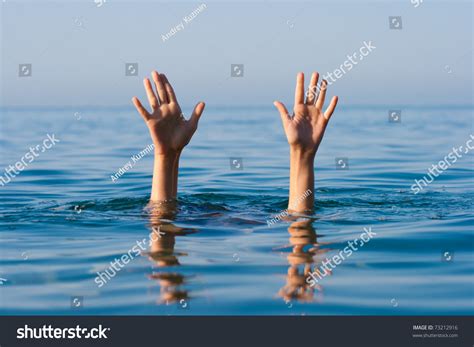 Two Hands Drowning Man Sea Asking Stock Photo 73212916 Shutterstock