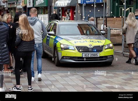 Psni Police Service Of Northern Ireland Skoda Patrol Car With Blue