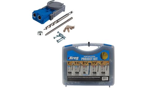 kreg jig  pocket hole system  pocket hole screw project kit