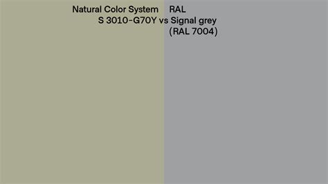 Natural Color System S 3010 G70y Vs Ral Signal Grey Ral 7004 Side By