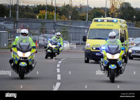 Malala Yousafzai arriving at Birmingham's Queen Elizabeth Hospital by ...