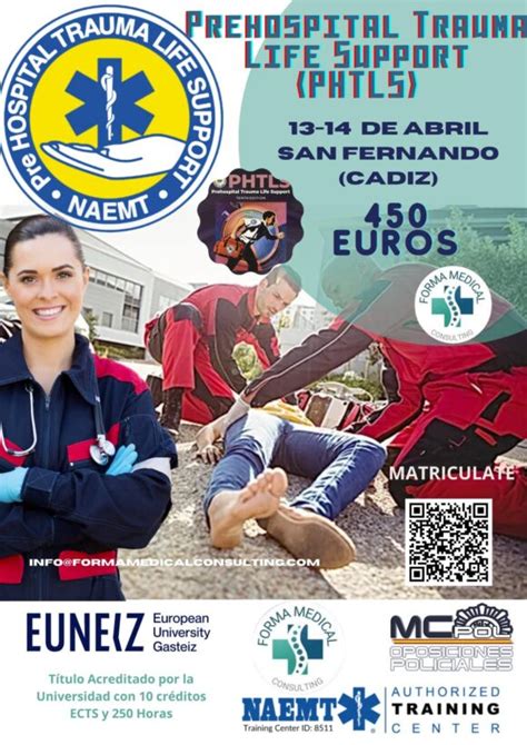 Curso Soporte Vital Trauma Prehospitalario PHTLS 2024 Formamedical