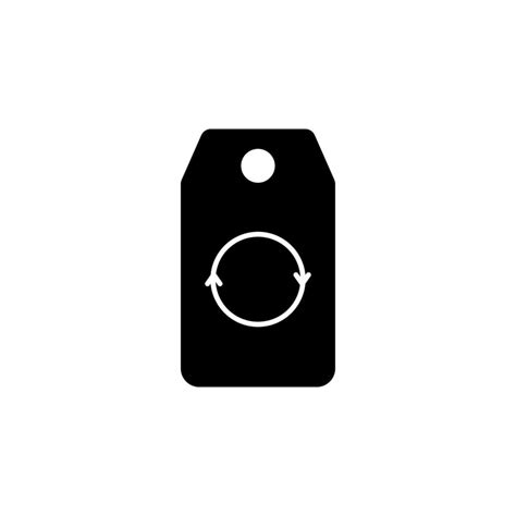 recycle reusable tag vector icon illustration  vector art