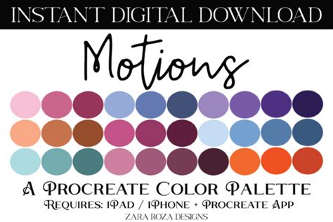 3800 Procreate Color Palette Designs Graphics