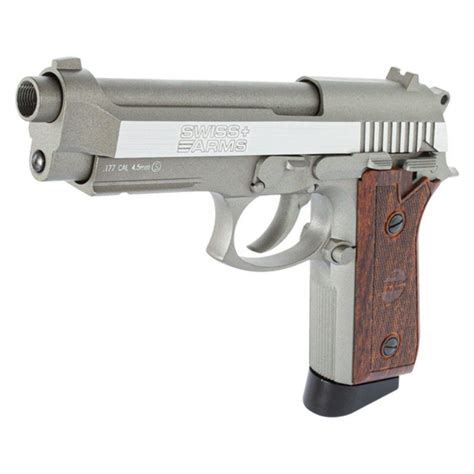 Pistola Airgun Pt Sa Stainless Swiss Arms Co Mm Full Metal