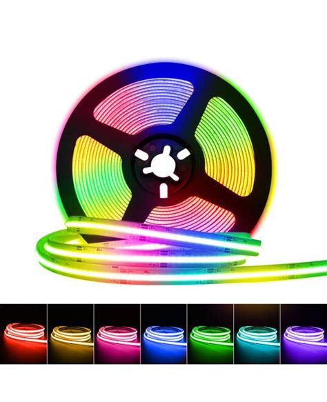 Seamless RGB COB LED Tape High CRI NO Visible Dots DC12V 24V 16 4FT