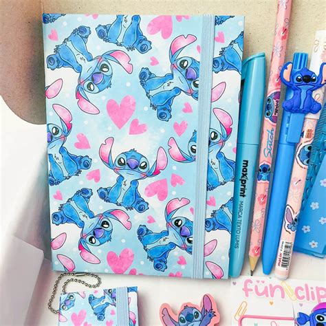 Kit Presente Stitch Itens Caixinha Maria Divertida Papelaria