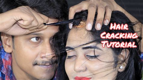 Hair Cracking Tutorial Indian Head Massage With Hair Crack And Neck