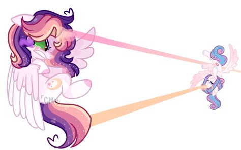 2025536 Safe Artist Moon Rose Rosie Princess Flurry Heart Oc Oc Celestial Moon Alicorn