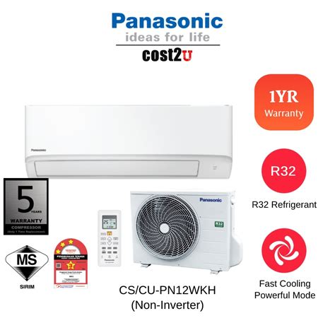 Panasonic Standard Non Inverter R Air Conditioner Cs Pn Wkh Cs