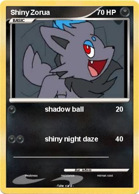 Pokémon Shiny Zorua 18 18 - shadow ball - My Pokemon Card