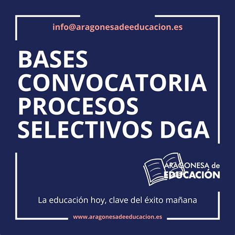 Bases Convocataria Procesos Selectivos Dga Trabajo Social Educador