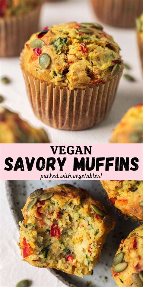 Vegan Savoury Muffins Vegan Savoury Muffins Savory Breakfast Recipes Savory Snacks