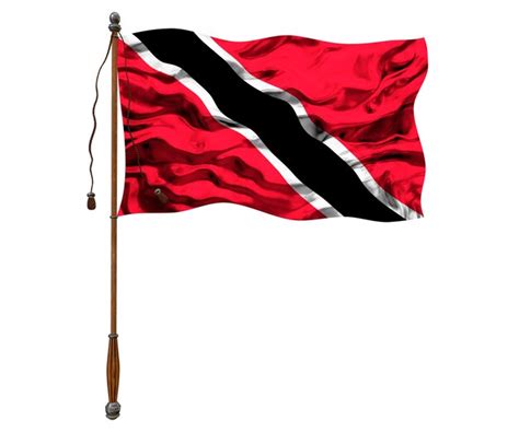 Premium Photo National Flag Of Trinidad And Tobago Background With