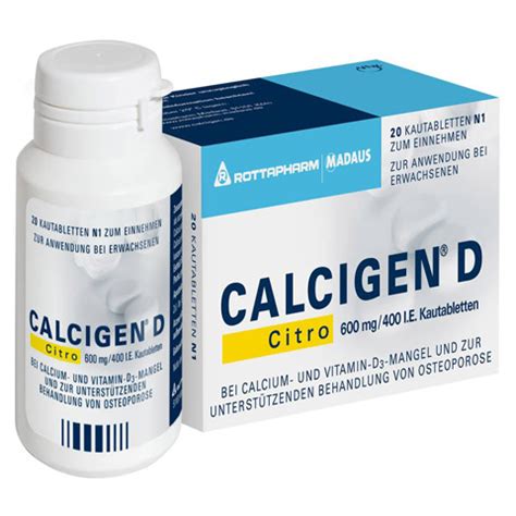 Calcigen D Citro Mg I E Kautabletten St Ck N Online