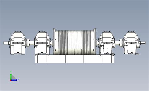 重型钢绳收绳机 Parasolid 模型图纸下载 懒石网